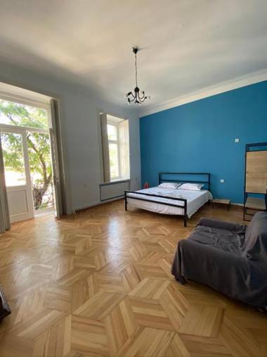 Red door-Room with private bathroom