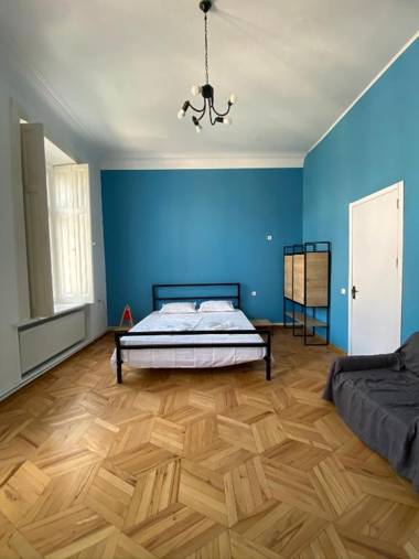 Red door-Room with private bathroom