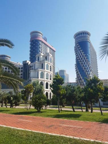 sea towers panorama