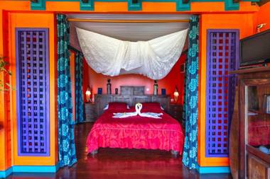 Villa d'une chambre avec vue sur la mer piscine partagee et spa a Deshaies a 6 km de la plage