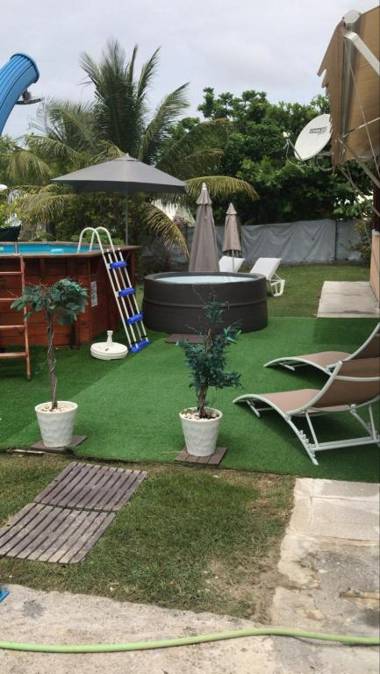 Villa de 3 chambres a Sainte Anne a 500 m de la plage avec piscine privee jacuzzi et jardin clos