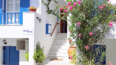 Nostos Studios in Naxos rooms at Saint George beach accommodations at Agios Georgios apartments at Chora town lodging