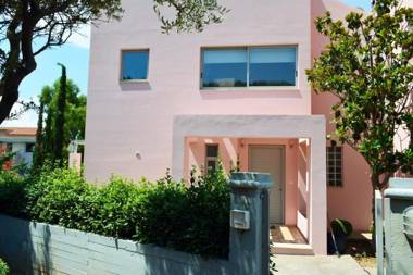Pink House with panoramic view to Porto Rafti