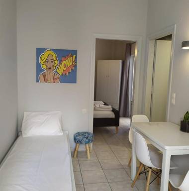 Sole Mare Seaside Apts. Ground floor apt-pool view