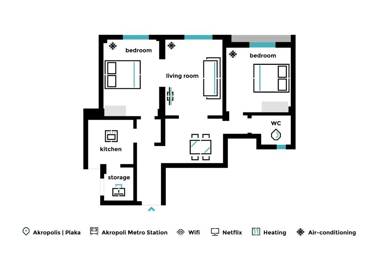 Acropolis Heart 2BD Apartment in Plaka by UPSTREET