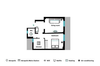 Divine 1BR Apartment near the Acropolis museum
