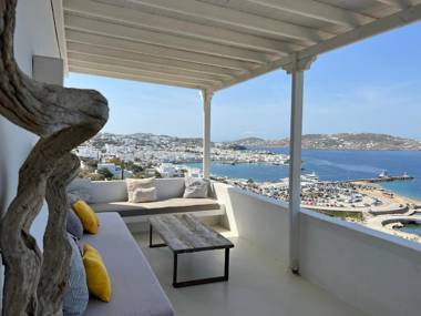 Yalos mykonos 3 bedroom Luxury home in Mykonos Town with Sea & Sunset view