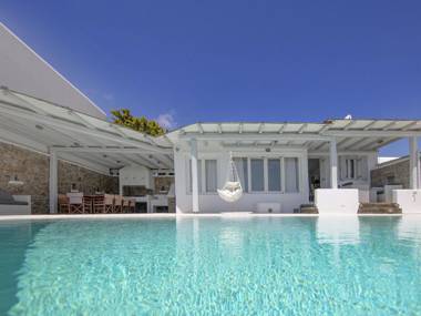 Beautiful large luxury villa private pool stunning views near sea Mykonos