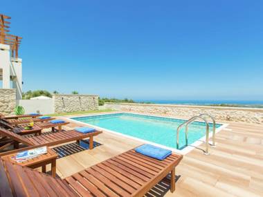 New villa with private pool privacy near sea and Arkadi monastery on NW coast