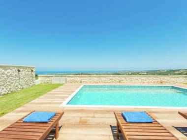 New villa with private pool privacy near sea and Arkadi monastery on NW coast