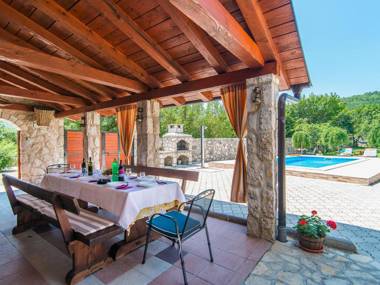 Stone house with private pool and garden in quiet place