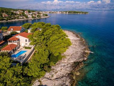 Villa Sumartin Selca stunning luxurious frontline 7 bedrooms villa amazing sea-views