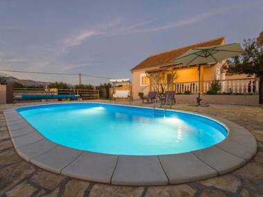 Charming holiday home with private poolbig roofed terrace children's play area