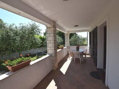 Lovely apartment with private balcony pool with deckchairs fenced garden bbq