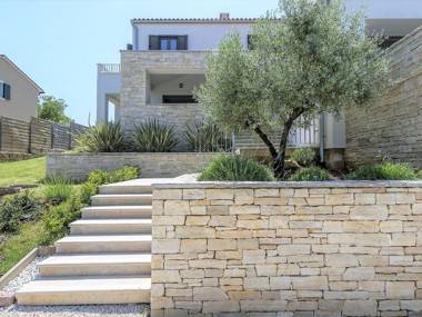 Luxury villa with infinity swimming pool outdoor jacuzzi and garden