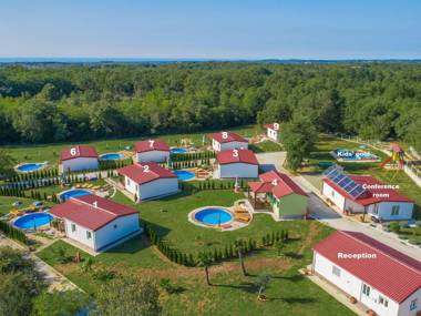 Holiday house with private pool for 4-6 persons in the holiday park Jelovci