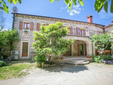 Beautiful and spacious stone house with private terrace near town Tinjan