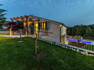 Luxury villa with private pool fenced garden with veranda near Tinjan