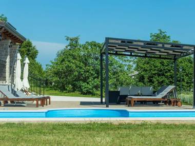 Villa with private pool in Istria quiet location large garden terrace BBQ