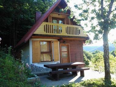 Traditional wooden house by the river 2 rooms with balconies covered terrace