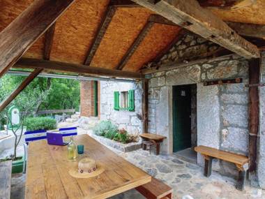 Authentic stone house on the mountain Velebit with unique view on the islands