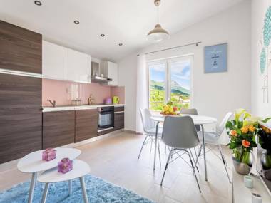 Brand new top floor apartment with balcony and view in between Split and Trogir