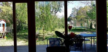 Szentendrei sziget modern faház télen is