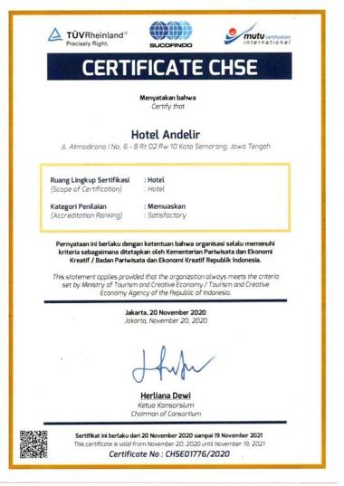 Andelir Hotel Simpang Lima Semarang