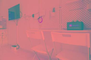 Homey and Cozy Living Studio at Dave By Travelio