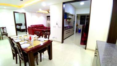 Deluxe AC Room in 3BHK Corporate service Aparment Manyata Tech Park