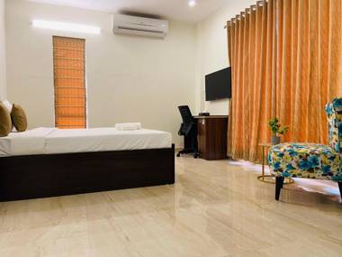 BluO Lake View 1BHK New Town - Terrace Garden Gym