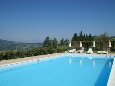 Attractive apartment in vineyard with swimming pool and views over Tuscany