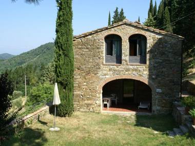 Detached cozy cottage in vineyard with swimming pool and views over Tuscany