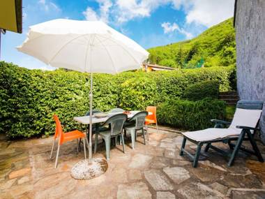 Tuscan house built on the hill of a small mountain village