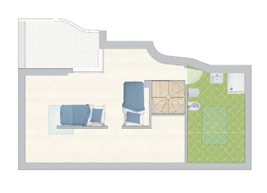 Apartment 30 meters from the sea with 6 beds with full sea view