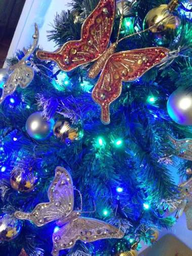 Yellow Butterfly House Holiday