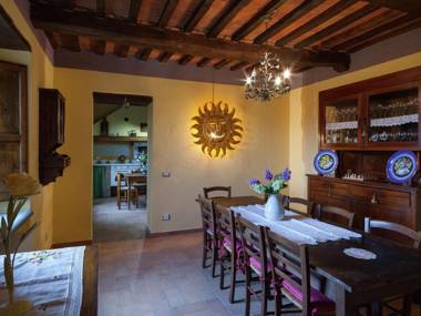 A nice rural house surrounded by hills and fields