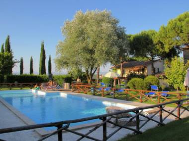 Agriturismo with swimming pool in the hills between vineyards olive groves and forests