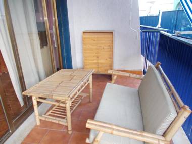 One bedroom appartement at Giardini Naxos 100 m away from the beach with sea view furnished terrace and wifi