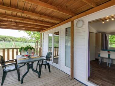 Modern detached chalet with terrace near the beach