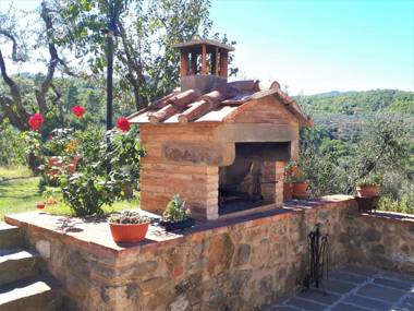 Cottage indipendente di 70 mq con piscina ad uso esclusivo aria condizionata 2 bagni living room ampia cucina lavanderia terrazza giardini parcheggio privato immerso nelle colline toscane facente parte di dimora storica toscana di fine 1700