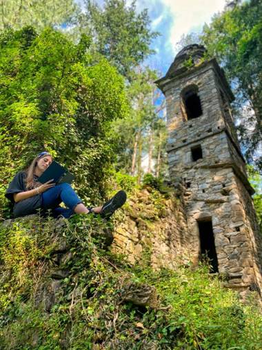 La casa con giardino tra borghi boschi cascate e natura