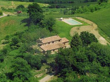 Farmhouse on a hill with swimming pool large garden and nice views