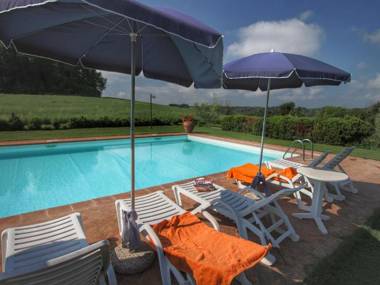 Farmhouse on a hill with swimming pool large garden and nice views