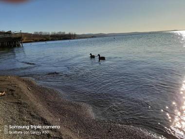 Blue House near Bagnoregio-overlooking the Umbrian Mountains and Tiber Valley