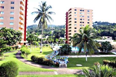Beach-side condos at Turtle Beach Towers