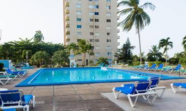 Beach-side condos at Turtle Beach Towers