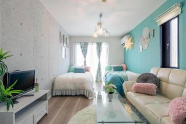 Asakusa Sky Stay Tiffany blue Room