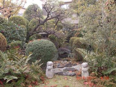 Traditional Japanese House with beautiful garden