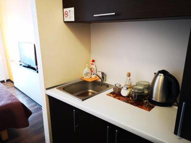 Orange studio apartment